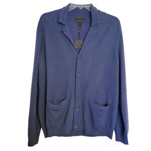 Jos. A. Bank Cotton Cashmere Collared Cardigan Sweater